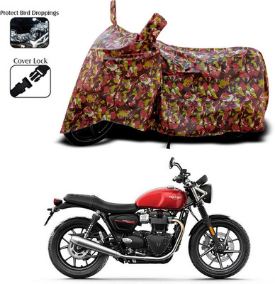 ANTHUB Two Wheeler Cover for Triumph(Red)