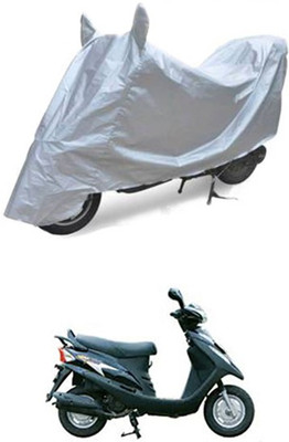 QualityBeast Two Wheeler Cover for Kinetic(Silver)