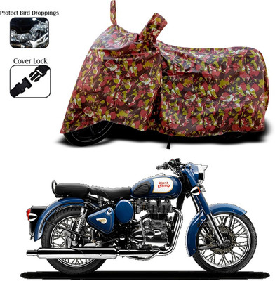 ANTHUB Two Wheeler Cover for Royal Enfield(Red)