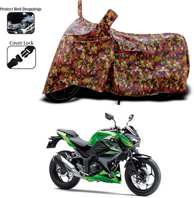 ANTHUB Two Wheeler Cover for Kawasaki(Red)