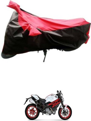 MotohunK Two Wheeler Cover for Ducati(Monster 796 S2R, Red, Black)