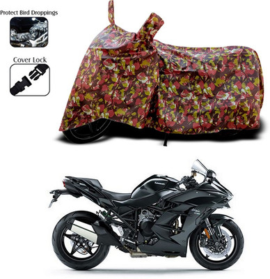 ANTHUB Waterproof Two Wheeler Cover for Kawasaki(Multicolor)