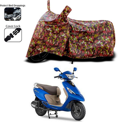 ANTHUB Two Wheeler Cover for TVS(Red)