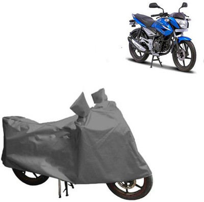 MOTOWORLD Waterproof Two Wheeler Cover for Bajaj(XCD 125cc, Grey)