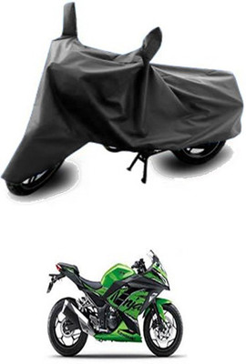 QualityBeast Two Wheeler Cover for Kawasaki(Ninja 300, Grey)