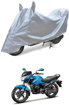 QualityBeast Two Wheeler Cover for Hero(Silver)