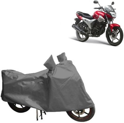 MOTOWORLD Waterproof Two Wheeler Cover for Yamaha(SZ X, Grey)