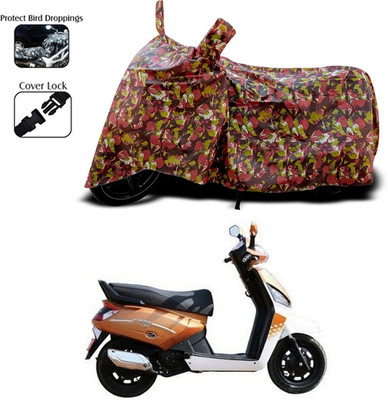 ANTHUB Two Wheeler Cover for Mahindra(Red)