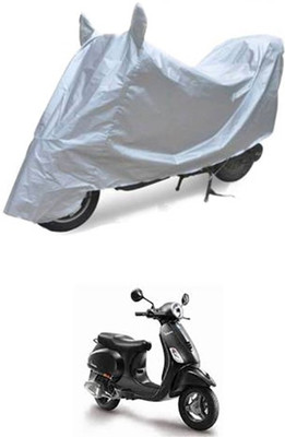 CoNNexXxionS Two Wheeler Cover for Piaggio(Piaggio Vespa, Silver)
