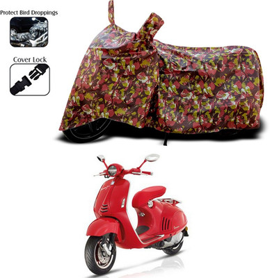 ANTHUB Waterproof Two Wheeler Cover for Vespa(Multicolor)