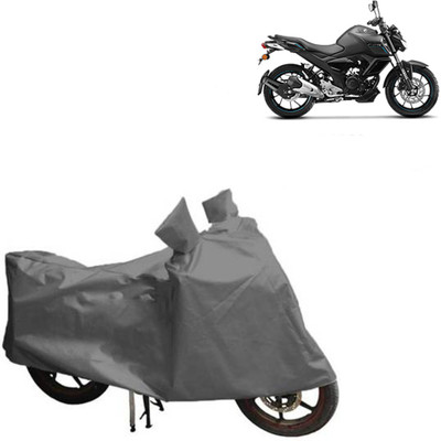 MOTOWORLD Waterproof Two Wheeler Cover for Yamaha(FZ, Grey)