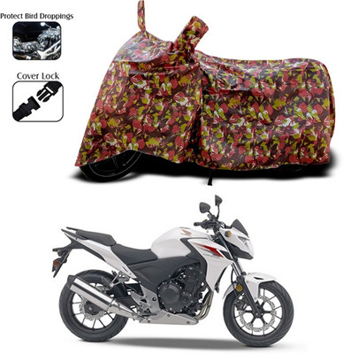 ANTHUB Two Wheeler Cover for Honda(Red)