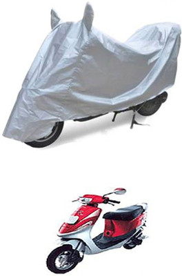 QualityBeast Two Wheeler Cover for Kinetic(Silver)