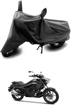 QualityBeast Two Wheeler Cover for Suzuki(Grey)
