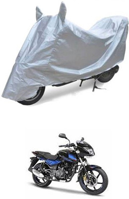 QualityBeast Two Wheeler Cover for Bajaj(Pulsar 150 DTS-i, Silver)