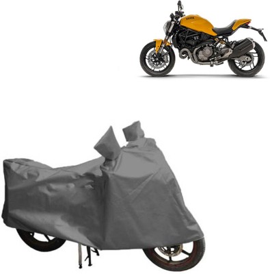 RPSENTTERPR Waterproof Two Wheeler Cover for Ducati(Monster 821, Grey)