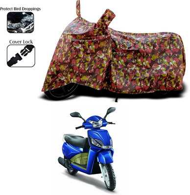ANTHUB Two Wheeler Cover for Mahindra(Red)