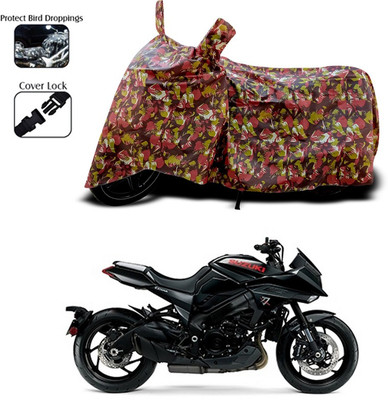 ANTHUB Two Wheeler Cover for Suzuki(Red)