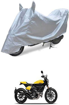 QualityBeast Two Wheeler Cover for Ducati(Scrambler, Silver)