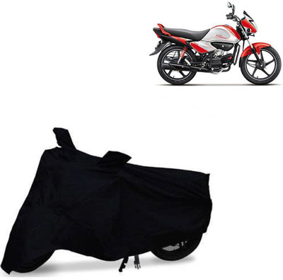 MOTOWORLD Waterproof Two Wheeler Cover for Hero(Splendor I Smart, Black)
