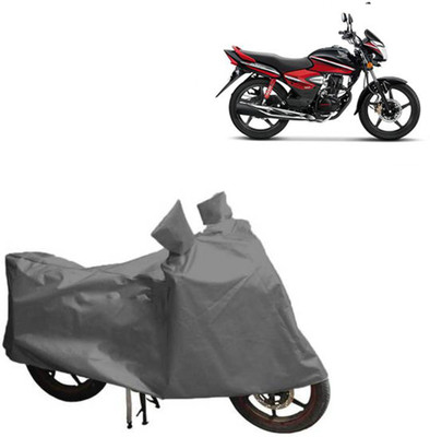 MOTOWORLD Waterproof Two Wheeler Cover for Honda(CB Shine, Grey)