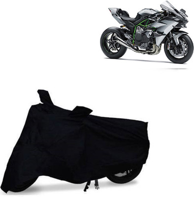 MOTOWORLD Waterproof Two Wheeler Cover for Kawasaki(Ninja, Black)