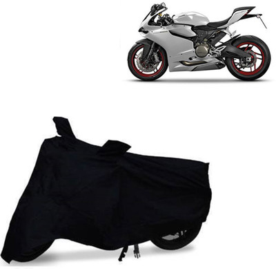 MOTOWORLD Waterproof Two Wheeler Cover for Ducati(899 Panigale, Black)