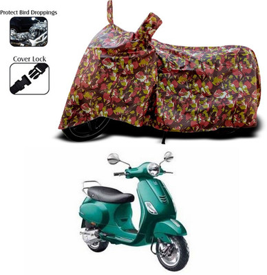 ANTHUB Two Wheeler Cover for Vespa(Red)