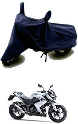QualityBeast Two Wheeler Cover for Kawasaki(Z250, Blue)