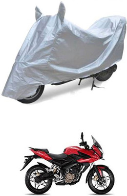 QualityBeast Two Wheeler Cover for Bajaj(Pulsar AS 150, Silver)