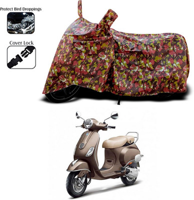 ANTHUB Two Wheeler Cover for Vespa(Red)
