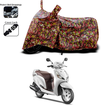 ANTHUB Two Wheeler Cover for Honda(Red)