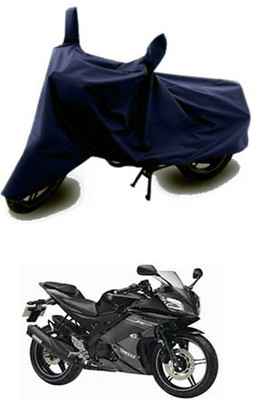 QualityBeast Two Wheeler Cover for Yamaha(Blue)