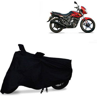 MOTOWORLD Waterproof Two Wheeler Cover for TVS(Flame DS 125, Black)