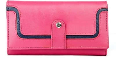 ROLEXO Women Travel, Evening/Party, Ethnic, Trendy, Formal Pink Genuine Leather Wallet(4 Card Slots)