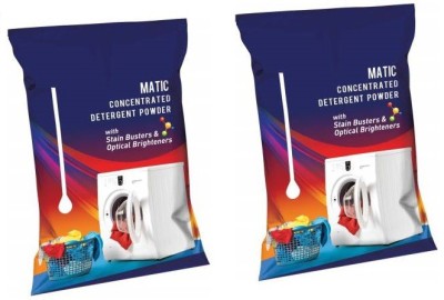 Modicare concentrated detergent powder with busters & optical brighteners set of 2 Detergent Powder 1000 ml