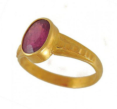 KUNDLI GEMS Ruby Ring Natural Manik 4.25 ratti Stone original Stone Lab Certified & Astrological For Men & Women Stone Ruby Gold Plated Ring