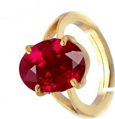 RATAN BAZAAR Copper Ruby Copper Plated Ring