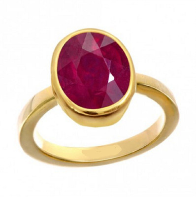 RATAN BAZAAR Copper Ruby Copper Plated Ring