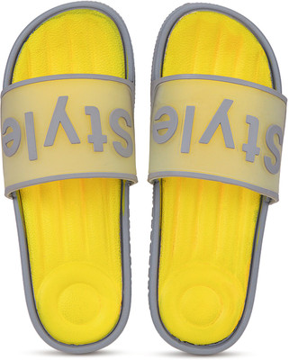 ORICUM Men Slides(Yellow , 6)