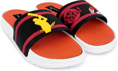 Apparel4Foot Men Men Sliders New Cricket IPL Slides | Boys Casual Chappals | Home Slides| Slides Footwear for Men | Perfect Flipflops For Daily Wear Slides Slides(Orange , 6)