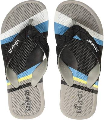 Flip Flops  (Black, Grey 8)