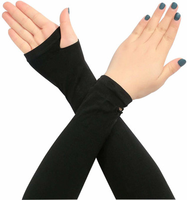 ZQYO Plastic Arm Sleeve For Men & Women(Free, Black)