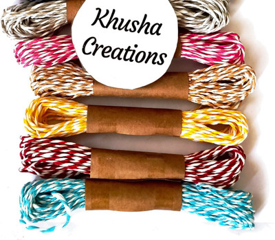 KHUSHA CREATION (Multicolor , Pack of 6) For Craft decorations