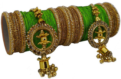 PRETTY GEMS Metal Zircon Bangle Set(Pack of 68)