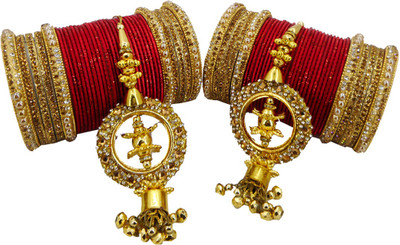 PRETTY GEMS Metal Bangle Set(Pack of 68)