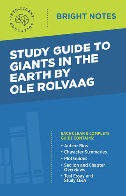 Study Guide to Giants in the Earth by Ole Rolvaag(English, Paperback, unknown)