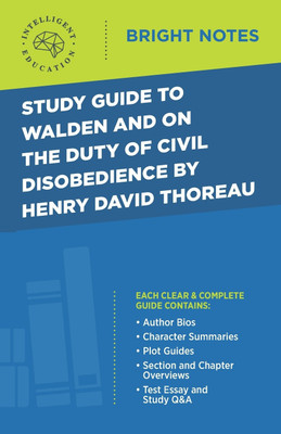 Study Guide to Walden and On the Duty of Civil Disobedience by Henry David Thoreau(English, Paperback, unknown)