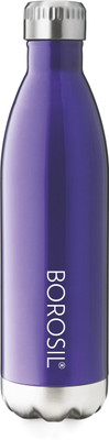 BOROSIL 1000 ml Steel Bottle(Pack of 1, Blue)