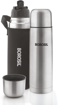 BOROSIL 1000 ml Steel Flask(Pack of 1, Black)